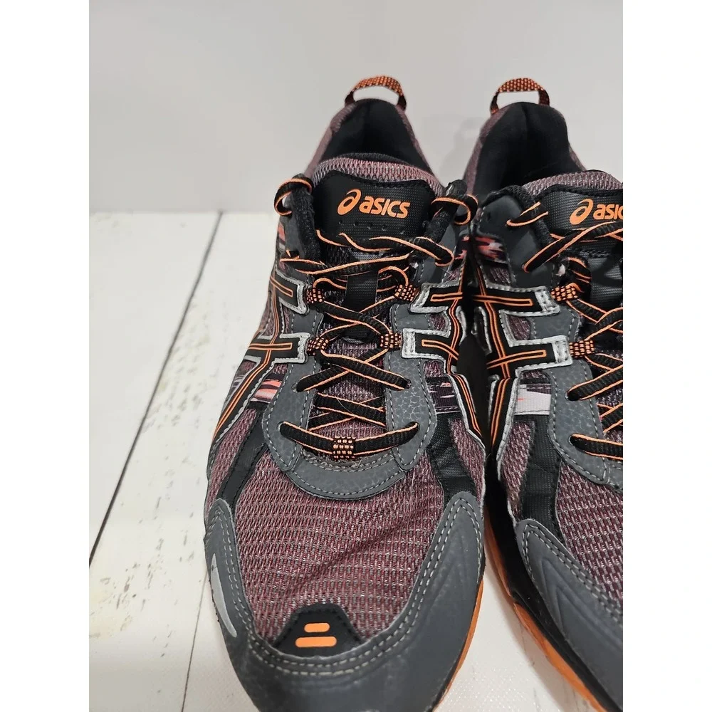 ASICS GEL Venture 5 Orange Grey mens Running Shoes Low Top Sneakers Size 13 US